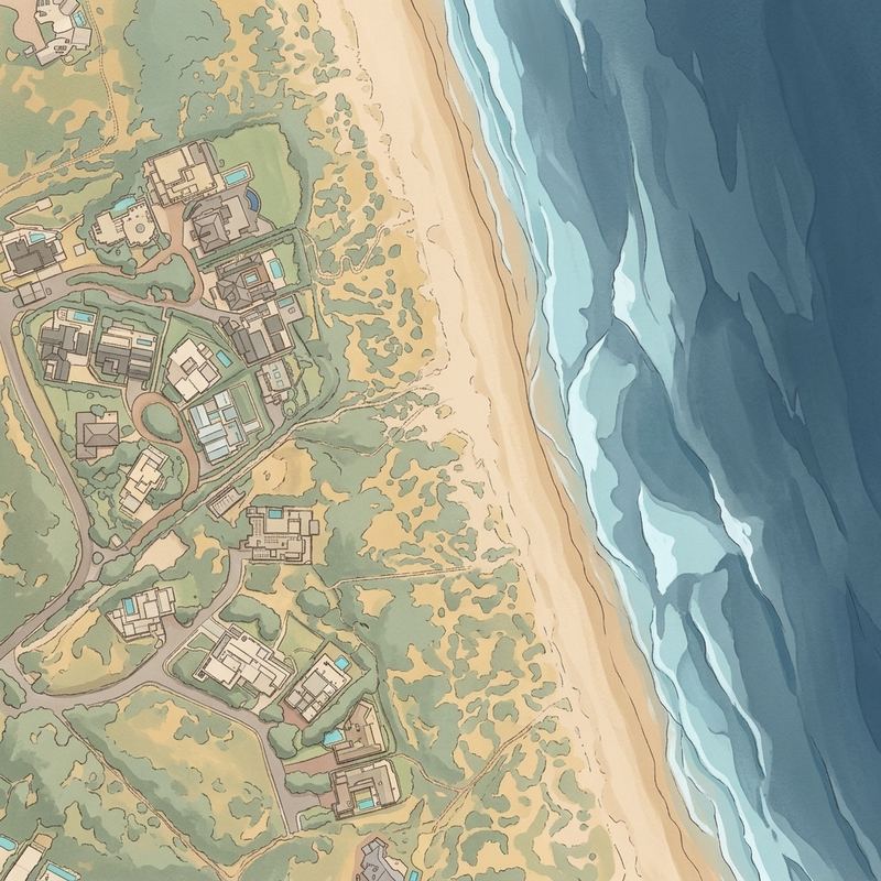 Aerial map of The Wreck Beach