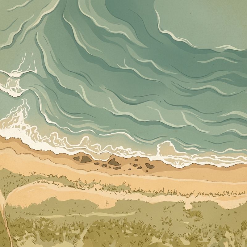 Aerial map of Tisbury Great Pond Beach