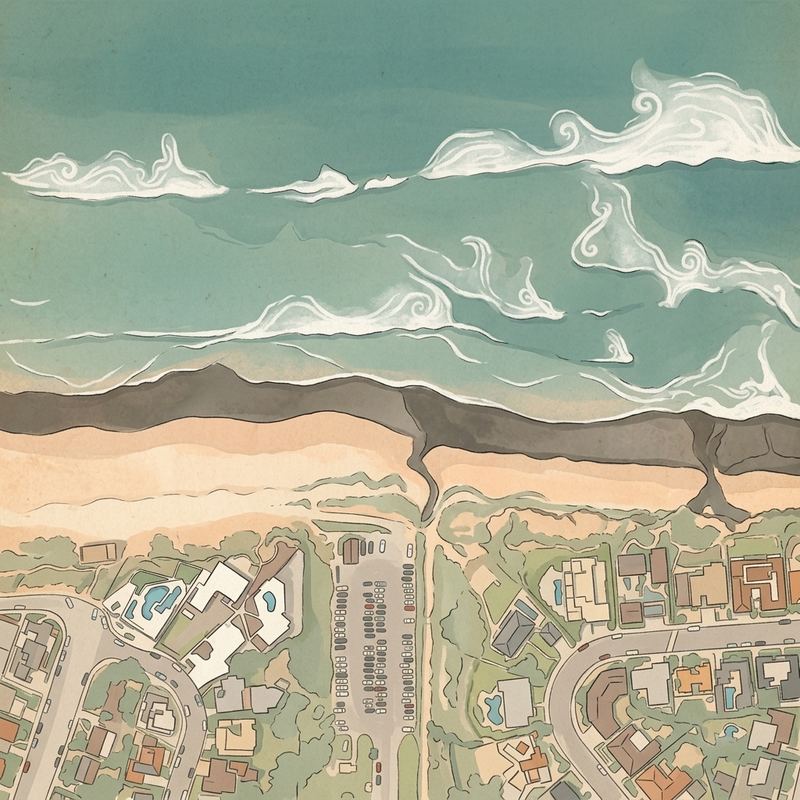 Aerial map of Tourmaline Surf Park