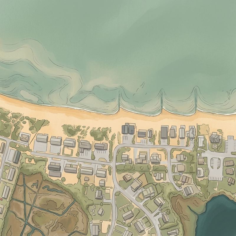 Aerial map of Trotting Park Beach