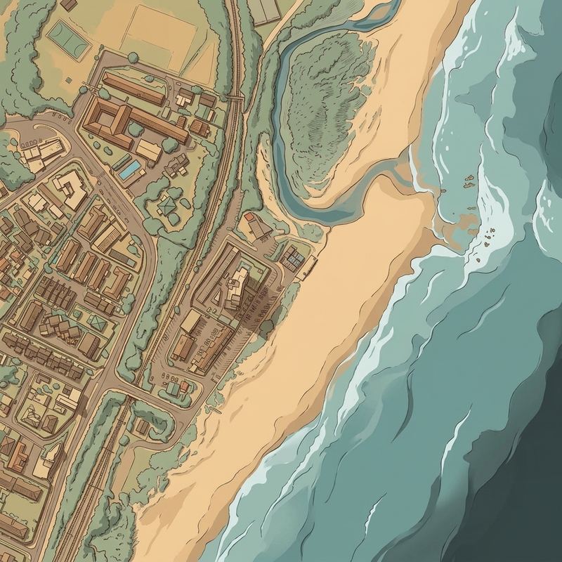 Aerial map of Warner Beach