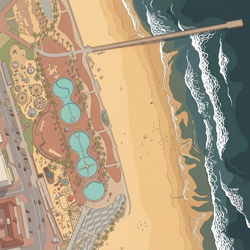 Aerial map of Wedge Beach