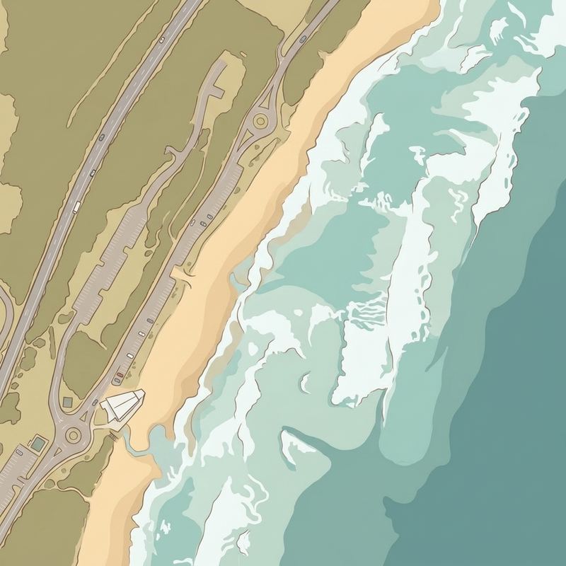 Aerial map of Westbrook Beach