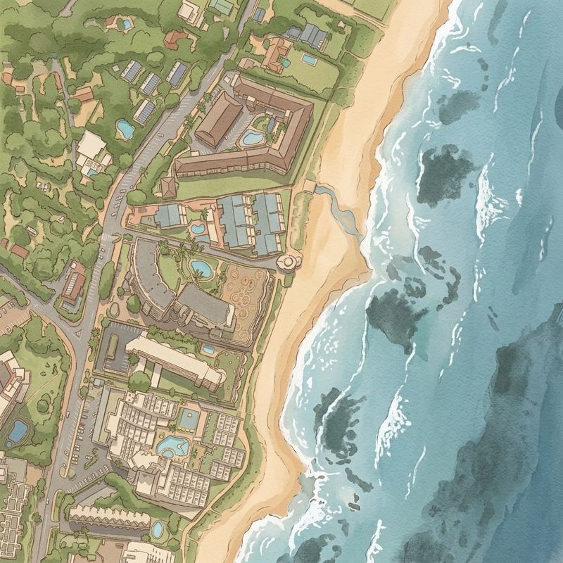 Aerial map of Willard Beach