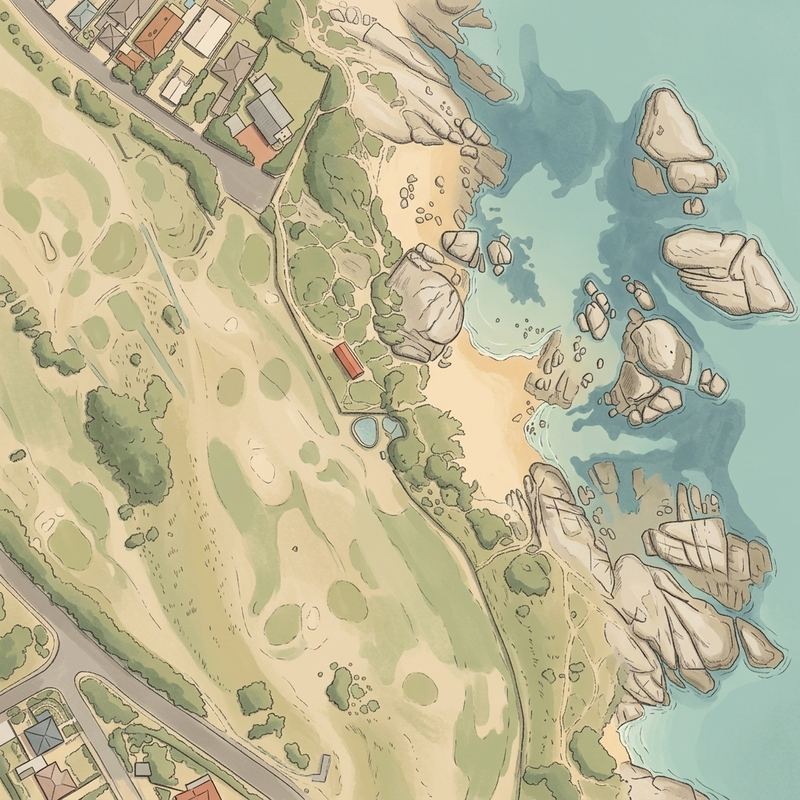 Aerial map of Windmill Beach