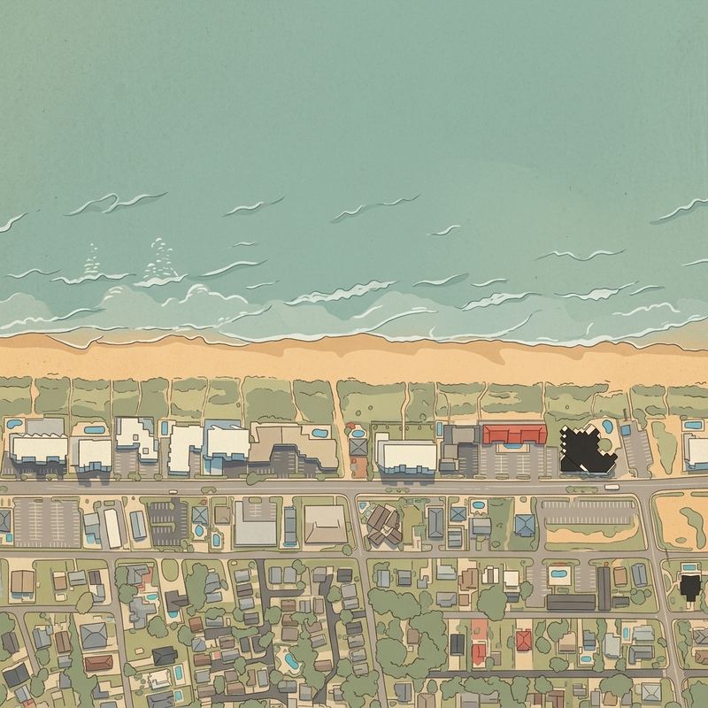 Aerial map of Windy Hill Beach