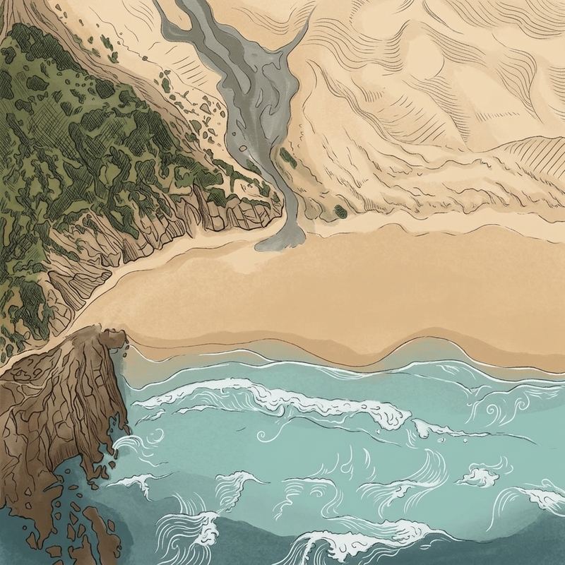 Aerial map of Witsand