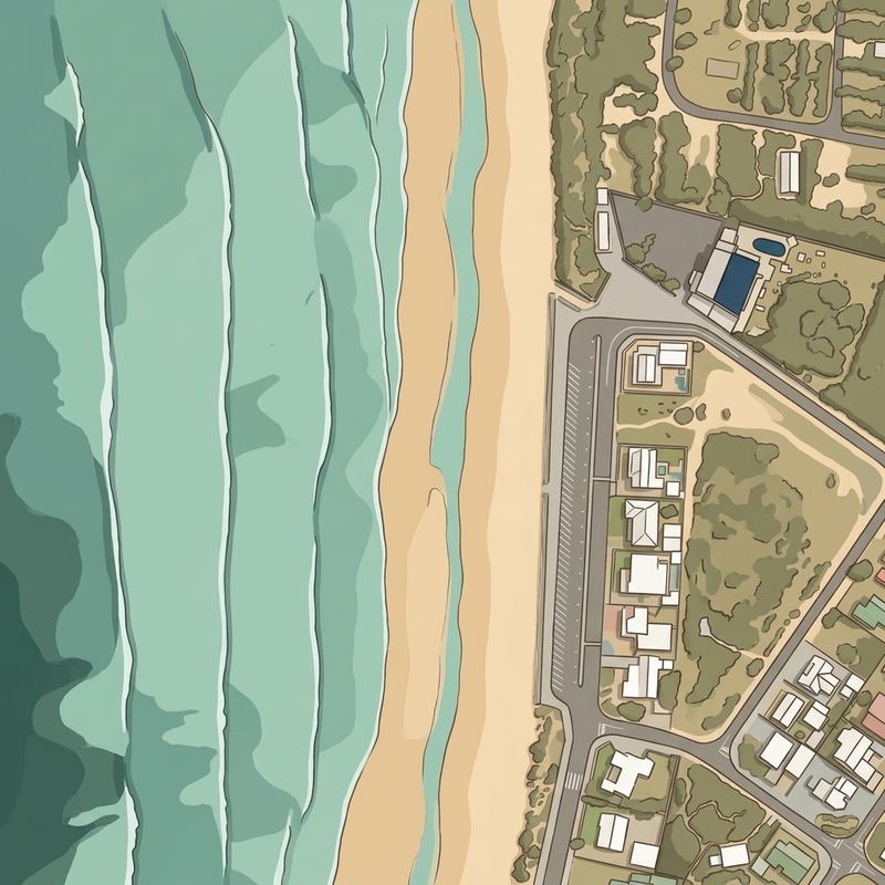 Aerial map of Yzerfontein Beach
